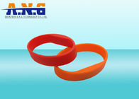 ISO14443A CMYK Printing silicone rfid bracelets For Membership Management